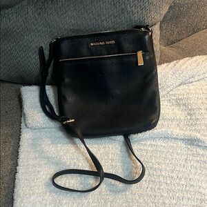 Michael Kors Black Leather Crossbody Bag
